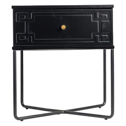 Picture of Royal W Bedside Table, Black MDF Assorted Emma's Design Picture of Royal W Bedside Table, Black MDF Assorted Emma's Design