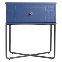 Picture of Royal W Bedside Table, Navy Blue MDF Assorted Emma's Design