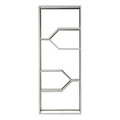 Picture of Roz Open Display Unit Metal Silver Castle Road Interiors