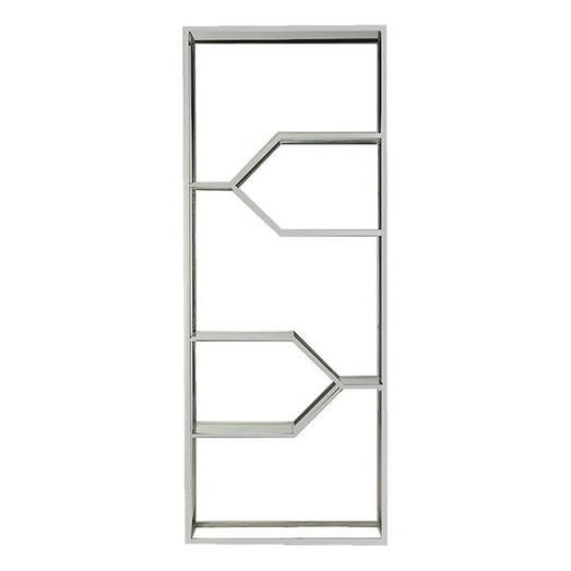 Picture of Roz Open Display Unit Metal Silver Castle Road Interiors