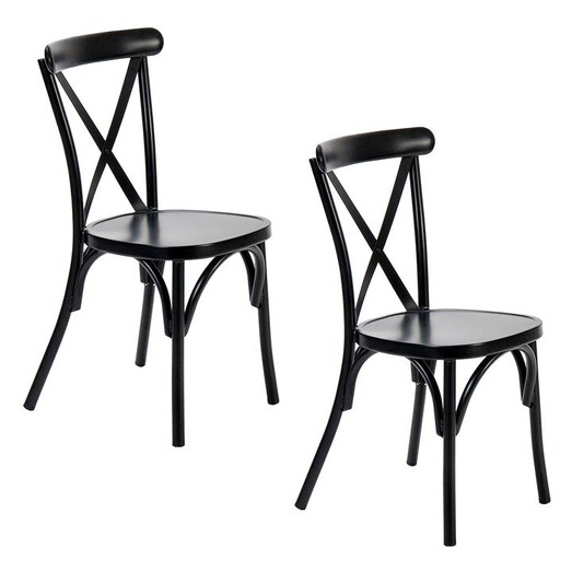 Picture of Ruelle Outdoor Dining Chair (Set of 2) Aluminium Black SLH Picture of Ruelle Outdoor Dining Chair (Set of 2) Aluminium Black SLH