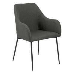Picture of Rufino Dining Armchair Metal Grey/Black Iniko