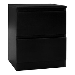 Picture of Russell Bedside Table MDF Black Resort Living