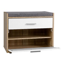 Picture of Ryan Shoe Storage Cabinet MDF Natural/White Resort Living