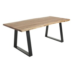 Picture of Ryua Dining Table Size Medium in Black/Natural by Vida & Co.