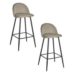 Picture of Sachi Velvet Bar Stool (Set of 2) Assorted Zanui Collection