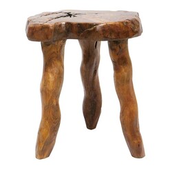 Picture of Saddleback Teak Side Table Natural BANYAN HOME