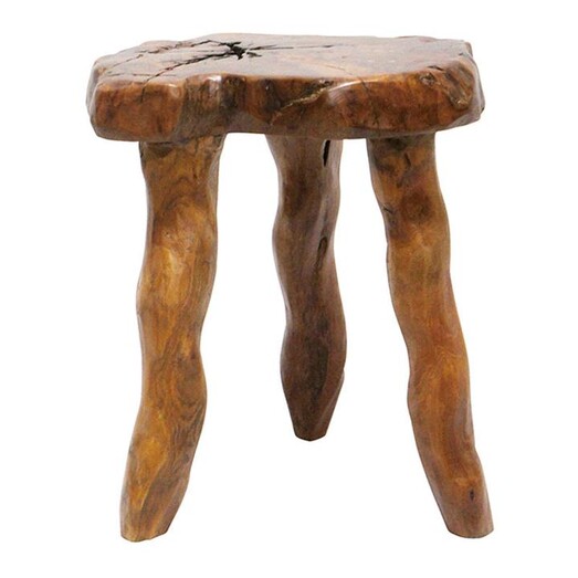 Picture of Saddleback Teak Side Table Natural BANYAN HOME
