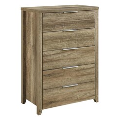 Picture of Saffi Rustic Chest of 5 Drawers MDF Assorted Rothbury Home