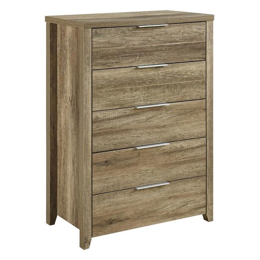 Picture of Saffi Rustic Chest of 5 Drawers MDF Assorted Rothbury Home