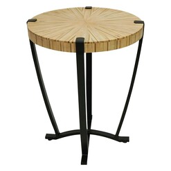 Picture of Saffi Wooden Side Table in Black by Mise En Scene
