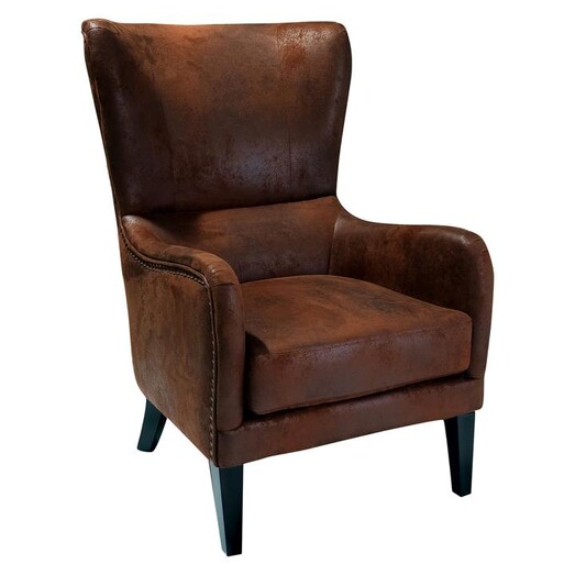 Picture of Salerno Fabric Armchair, Brown SkyBlue Picture of Salerno Fabric Armchair, Brown SkyBlue