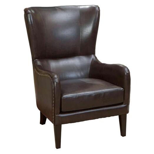 Picture of Salerno Leather Armchair, Brown SkyBlue