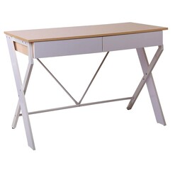 Picture of Sambasha Desk Wood White/Oak Resort Living