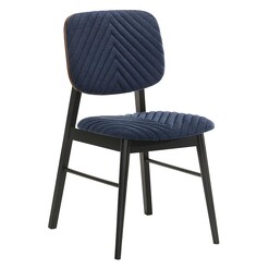 Picture of Sammi Oak Dining Chair Black/Blue Iniko