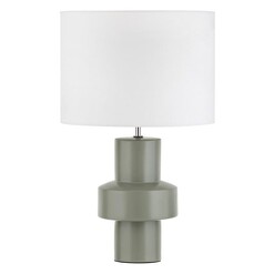 Picture of Sanctum Table Lamp in Light Grey/White by Amalfi
