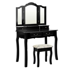 Picture of Sanni Dressing Table & Stool, Large MDF Assorted Resort Living