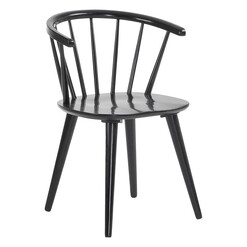 Picture of Sarra Wooden Dining Chair in Black by Vida & Co.