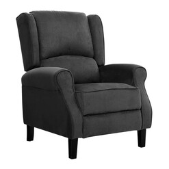 Picture of Sascha Recliner Armchair Fabric Black Resort Living