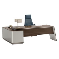 Picture of Sawyer Executive Desk with Return Size 240cm in Beige by Iniko