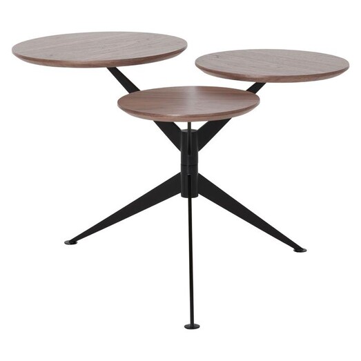 Picture of Sayre 3-Tier Side Table MDF Natural/Black Iniko