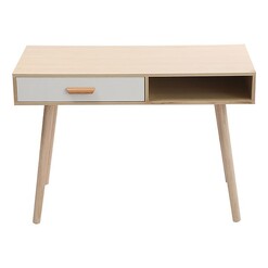 Picture of Scandi Wooden Study Desk Natural Dreamo Living
