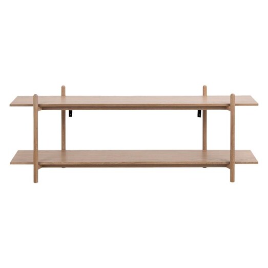 Picture of Schiller 2-Tier Oak Shelving Unit Wood Natural Iniko