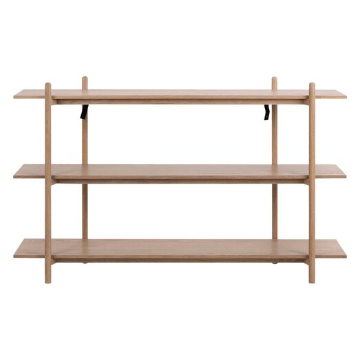 Picture of Schiller 3-Tier Oak Shelving Unit Wood Natural Iniko