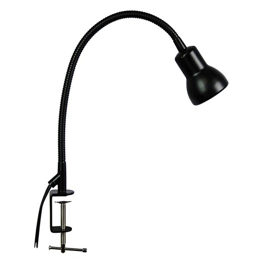 Picture of Scope Clamp Desk Lamp in Black by Oriel Lighting