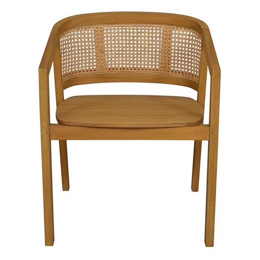 Picture of Seabrook Rattan & Wood Dining Armchair Natural j.elliot HOME