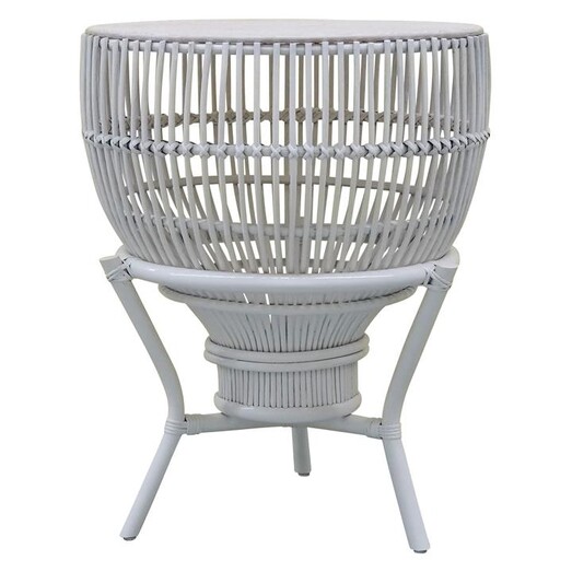 Picture of Sebastian Side Table Rattan White Searles Homewares Picture of Sebastian Side Table Rattan White Searles Homewares