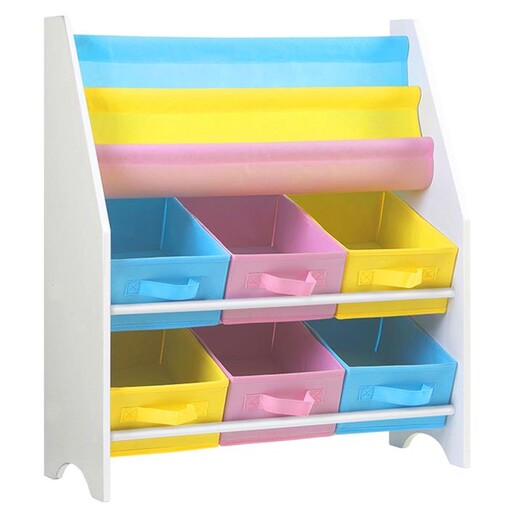 Picture of Seho Kids' Bookshelf MDF Pink/Blue/Yellow Big Fun Club