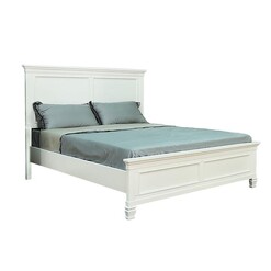Picture of Seina Hampton Classic Solid Wooden Bed Frame Queen Size - White