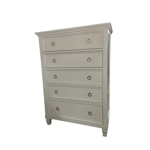 Picture of Seina Hampton Classic Solid Wooden Chest Of Drawers Tallboy Storage Cabinet - White Picture of Seina Hampton Classic Solid Wooden Chest Of Drawers Tallboy Storage Cabinet - White