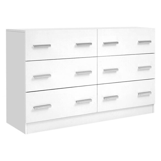 Picture of Serafino Chest of 6 Drawers Chipboard White Resort Living Picture of Serafino Chest of 6 Drawers Chipboard White Resort Living