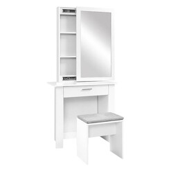 Picture of Serafino Corner Dressing Table with Stool Chipboard White Resort Living