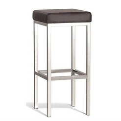 Picture of Set of 2 - Borgo Bar Stool 75cm - Polished Frame - Brown