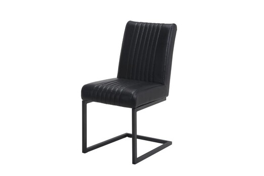 Picture of Set of 2 Freya Faux Leather Dining Chair - Black Picture of Set of 2 Freya Faux Leather Dining Chair - Black