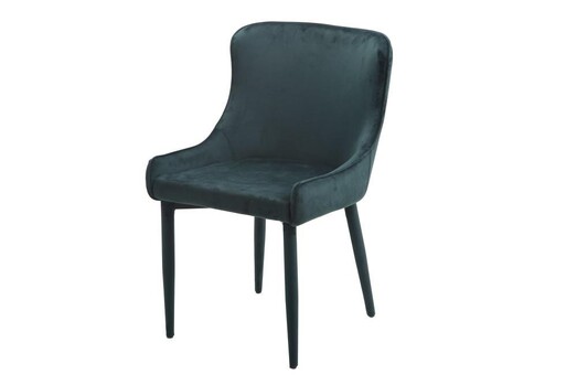 Picture of Set of 2 Juliet Velvet Fabric Dining Chair - Emerald