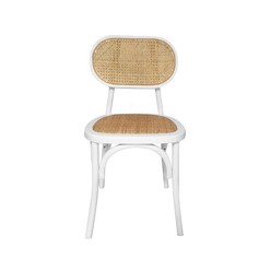 Picture of Set Of 2 Lima Rattan Dining Chair - Natural/White