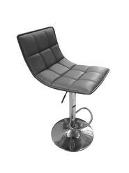 Picture of Set Of 2 Lunar Modern Height Adjustable Gas Lift PU Leather Bar Stool - Grey