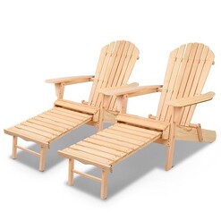 Picture of Set of 2 Outdoor Sun Lounge Chairs Patio Furniture Beach Chair Lounger