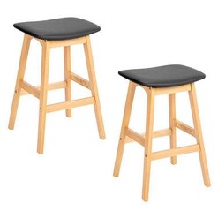 Picture of Set of 2 Stools in Black by U.S Designs