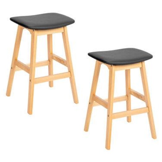 Picture of Set of 2 Stools in Black by U.S Designs Picture of Set of 2 Stools in Black by U.S Designs