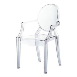 Picture of Set of 4 - Philippe Starck Replica Louis Ghost Dining Armchair - clear