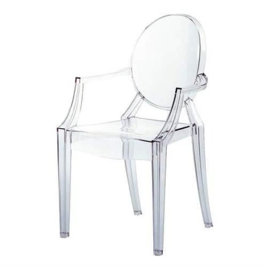 Picture of Set of 4 - Philippe Starck Replica Louis Ghost Dining Armchair - clear