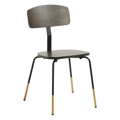 Picture of Seth Timber & Metal Dining Chair Wood Dark Ash Vida & Co.