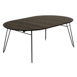 Picture of Seth Timber & Metal Dining Table Wood Grey Ash Vida & Co.