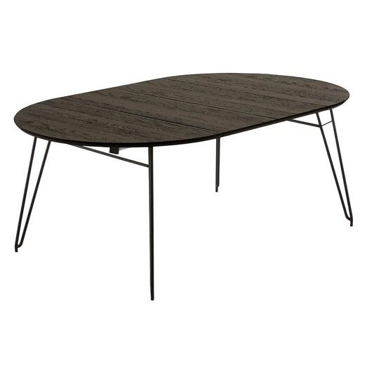 Picture of Seth Timber & Metal Dining Table Wood Grey Ash Vida & Co.