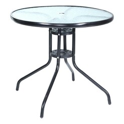 Picture of Settan Outdoor Dining Table Metal Black Frisse Outdoors